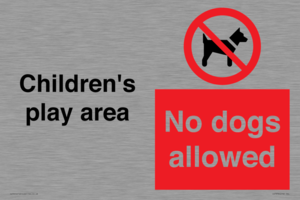 Children's play area. No dogs allowed